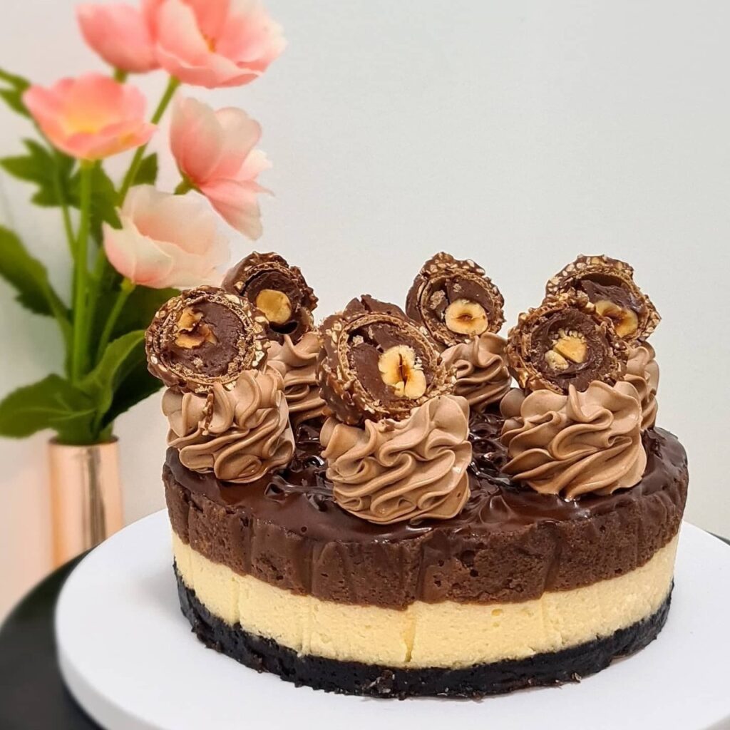 Ferrero Rocher Cheese Cake Nutella Cheese Cake Flair Cake Boutique