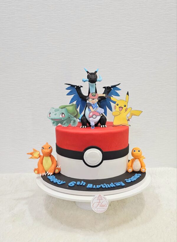 Mega Charizard Cake - Flair Cake Boutique